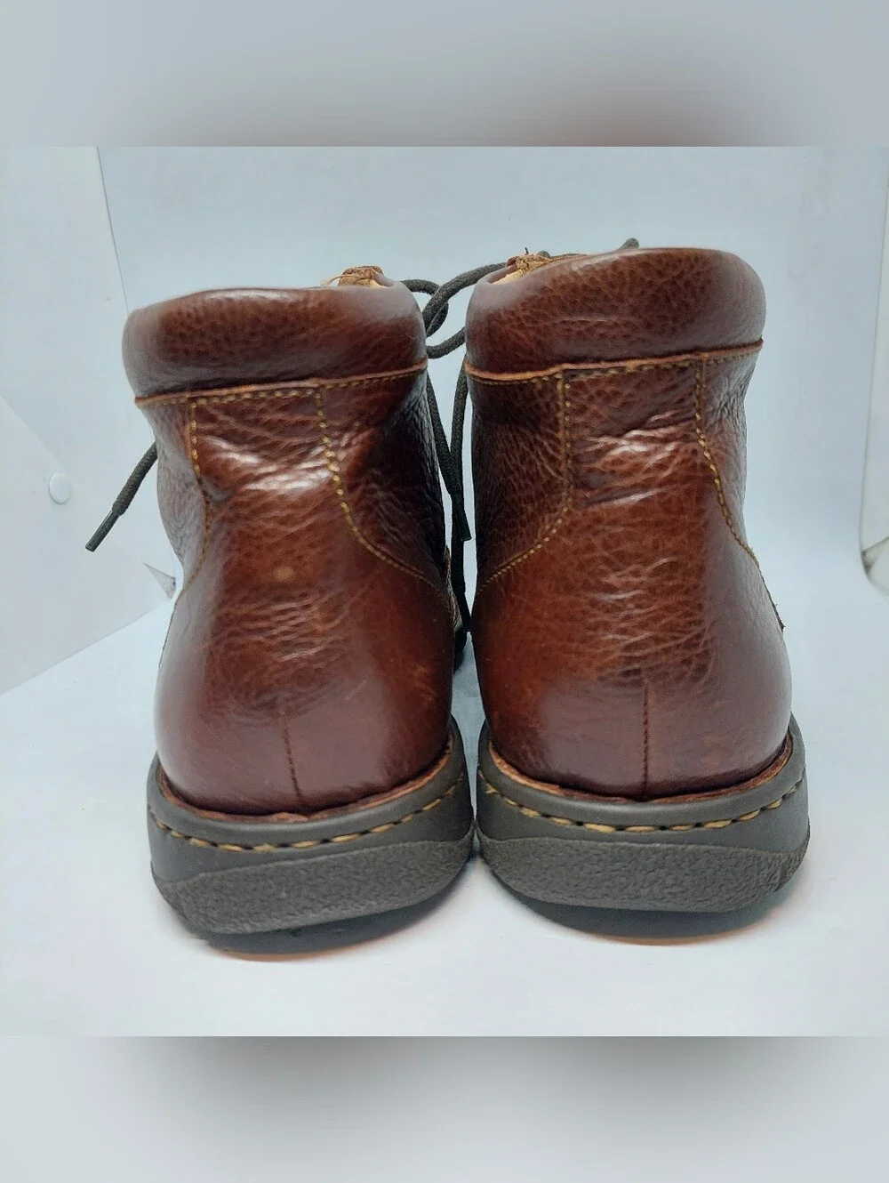 Born Chukka Boot Lace Up Dark Brown Leather Men's Size 12MW Casual Classi Shoes